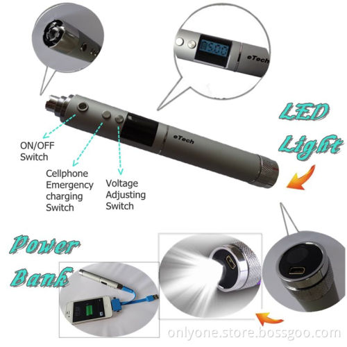 2014high Quality New Etech Cigarette, 3.0-6.0V Variable Voltage Etech Electronic Cigarette Wholesale, CE& RoHS Certificate